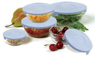 Norpro 10-Piece Nesting Glass Mixing/Storage Bowls with Lids N3