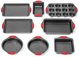 Elite Bakeware 8 Piece NonStick Baking Pans Set - Bakeware Set N3