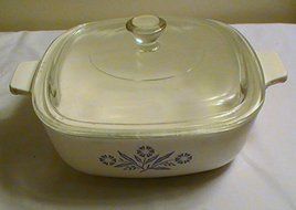 Corning Cornflower Blue 1 Qt. Casserole with Glass Lid