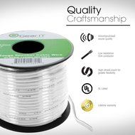 14AWG Gauge Speaker Wire, GearIT Pro Series 14 AWG Gauge Speaker Wire Cable (100 Feet / 30.48 Meters) Great Use... N9