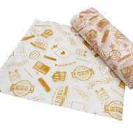 50 PCS Baking Parchment Oil-Proof Paper Hamburg Wrapper Candy Wrapper 25X21.8 CM