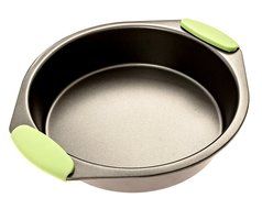 Bakeware Set -Premium Nonstick Baking Pans -Set of 4- ligh green Silicone Handles includes a Pie Pan, a Square... N3