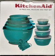 KitchenAid 18 Piece Mix, Measure and Prep Bowl Set (Turquoise)