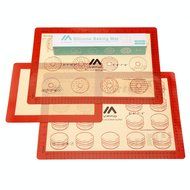 [ VFAD ] Baking Mat Set, FDA Non Stick Silicone Baking Mat With Measurements For Toaster Oven 2 Pcs Half Sheet... N2