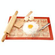 [ VFAD ] Baking Mat Set, FDA Non Stick Silicone Baking Mat With Measurements For Toaster Oven 2 Pcs Half Sheet... N6