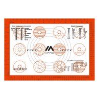 [ VFAD ] Baking Mat Set, FDA Non Stick Silicone Baking Mat With Measurements For Toaster Oven 2 Pcs Half Sheet... N8