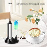 Powstro Handheld Electric Milk Frother,Stainless Steel Milk Frother Foamer Blender Espresso Cappucino Latte Maker... N9