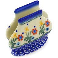 Ceramika Bona H3839E Polish Pottery Ceramic Napkin Holder Hand Painted, 4-Inch