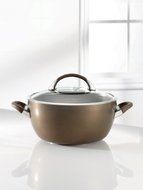 Circulon Symmetry Chocolate Hard Anodized Nonstick 5.5-Qt. Covered Casserole N2