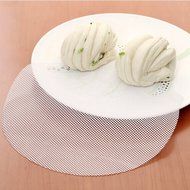 Silicone Steamer Non-Stick Pad Round Dumplings Mat Steamed Buns Baking Pastry Dim Sum Mesh home Kitchen Cooking... N6