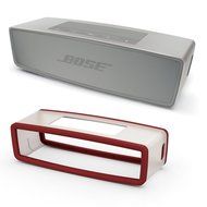 Bose SoundLink Mini II Pearl Bundle Bluetooth Speaker w/Deep Red Soft Cover