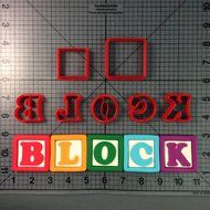 Alphabet Blocks Font Uppercase Cookie Cutter Set (Full Set 2 inch) N2