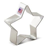 Ann Clark 4-Inch Star Cookie Cutter | Tin-Plated Steel | Hand Wash | Cookie Cutter Measures 4&quot; L x 4&quot; W x 1&quot; H...