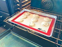 Silicone Baking Mats By Noella Set of 2 Non Stick, Non Skid, Heat Resistant Pastry Mats Work As Cookie Sheets... N3