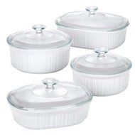 Corningware French White 8pc Set Ompact