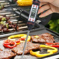 Foreasy New 5 Kinds BBQ Tool Sets,1 Pair Silicone Oven Mitts,1 Pair Meat Claws,1 BBQ Grill Thermometer,1 Pot Holder... N16