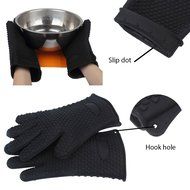 Foreasy New 5 Kinds BBQ Tool Sets,1 Pair Silicone Oven Mitts,1 Pair Meat Claws,1 BBQ Grill Thermometer,1 Pot Holder... N23