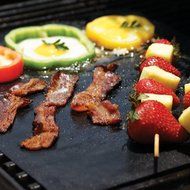 BeSafe BBQ Grill Mat - Set of 2 Heavy Duty Grilling Sheets - Heat Resistant, Non-Stick, Reusable and Dishwasher... N4