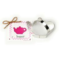 Teapot Cookie and Fondant Cutter - Ann Clark - 4.5 Inches - US Tin Plated Steel