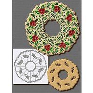 R &amp; M International 5869 Holiday Wreath Stainless Steel Cookie Cutter, X-Large