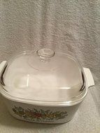 Vintage Corning Ware L&#039;Echalote La Marjolaine Casserole Dish 5 Liter with Lid N3