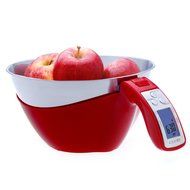 Camry 11lb / 5kg Precision Digital Mixing Bowl Kitchen Scale Stainless Steel Five Measuring Modes (Black) N7