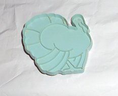 Stanley Home Products Vintage Imprint Cookie Cutter Thanksgiving Turkey Blue