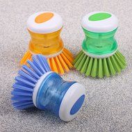 C-Pioneer Kitchen Dish Washing Cleaning Up Brush Brushes Easy Scrubbing Liquid Detergent N2