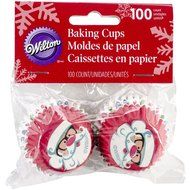 Wilton 415-2616 100 Count Christmas Sweet Holiday Sharing Baking Cups, Mini