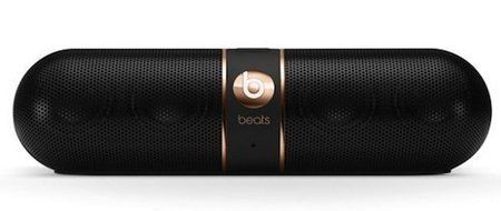 Beats by Dr. Dre Pill 2.0 Portable Wireless Bluetooth Speaker w/3.5mm Auxiliary Jacks &amp; Case (Black &amp; Gold Pill...