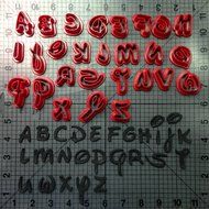 Walt Font Lowercase Cookie Cutter Set (1.5 inches) N2