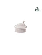 La Porcellana Bianca White Porcelain Duck Shaped Casserole Dish Terrine, 10x7cm P001501110