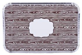 Simply Baked Large Baking and Take-out Pan, Disposable, Oven &amp; Freezer Safe Foil Pan with Paper Lid (pack of 4... N7
