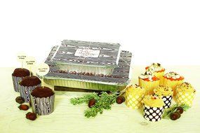 Simply Baked Large Baking and Take-out Pan, Disposable, Oven &amp; Freezer Safe Foil Pan with Paper Lid (pack of 4... N8