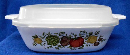 Corning Ware P-41-B Spice of Life Individual Casserole with Plastic Refrigerator Lid