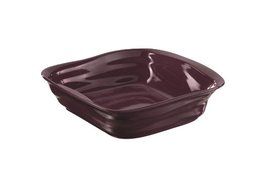 Revol 644803 Froisses Crumple Square Dish, 25cm, Aubergine
