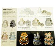 Adorox 12" 3 Tier Cardboard Cup Cake Holder Stand Tower (Round or Squared) Assorted colors (Black (1 pcs) Square) N4