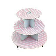 Adorox 12" 3 Tier Cardboard Cup Cake Holder Stand Tower (Round or Squared) Assorted colors (Black (1 pcs) Square) N7