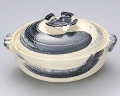 Gosu Brusho for 5-6 persons 13inch Donabe Japanese Hot pot Beige Ceramic Made in Japan