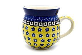 Polish Pottery Mug - 15 oz. Bubble - Sunburst