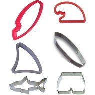 CookieCutterCom Surfs Up Cookie Cutter 6 Pc Set