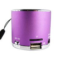 NOMENI Wireless Portable Mini Speaker FM Radio USB Micro SD TF Card MP3 Player Purple
