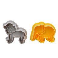 niceeshop(TM) Animal Shape Cake Fondant Plunger and Cutter (Set of 4,Random Color) N6