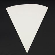 iGodee Triangle White Oiled Paper Food-grade Home Kitchen Food Presentation Tableware Pack of 50 Pcs INF0027