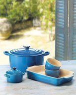 Le Creuset Stoneware 7-by-5-Inch Rectangular Dish, Marseille N3
