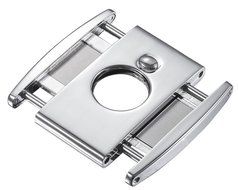 Visol Products High Polished Ryuu Double Guillotine Cigar Cutter, Chrome