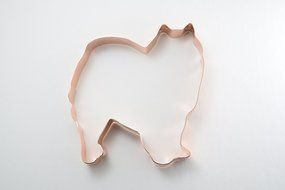 American Eskimo Dog Copper Cookie Cutter N4