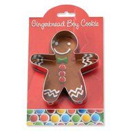 Gingerbread Boy Cookie and Fondant Cutter - Ann Clark - 4.4 Inches - US Tin Plated Steel
