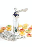 Virtuous - B7305 Spritz Cookie Press Kit / Piping Tips,Icing Gun,Stainless Steel Cookie Press Disks ,Biscuit Maker... N2