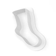 Baseball Socks Cookie Cutter- LARGE - 4 Inches